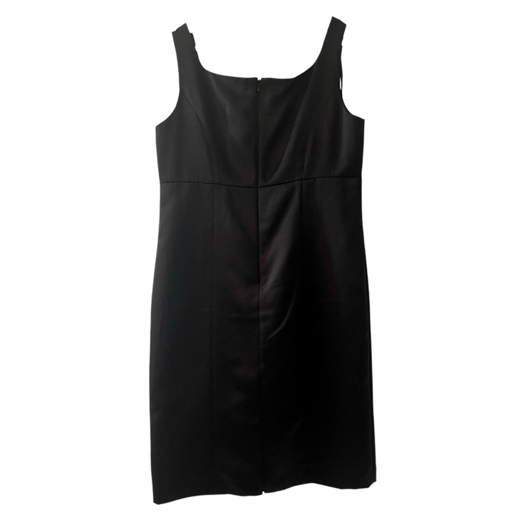 ❤️ Jessica Howard Black Satin Sleeveless Dress - Picture 3 of 7